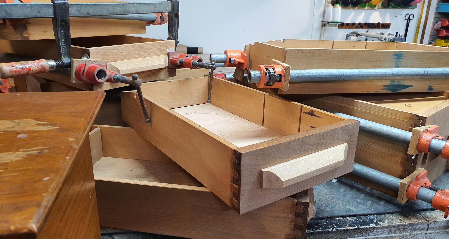 1930s Oak roll top desk upholstery & Restoration specialists Furnichur Lake Taupo